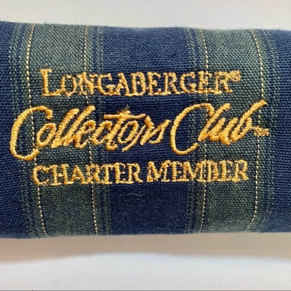 Longaberger Collectors Club Charter‎ Member Fabric Handle Gripper